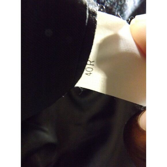 Oscar De La Renta Blazer Men Sz 40 R 2 Button Blue Tweed Long‎ Sleeve - Picture 6 of 7